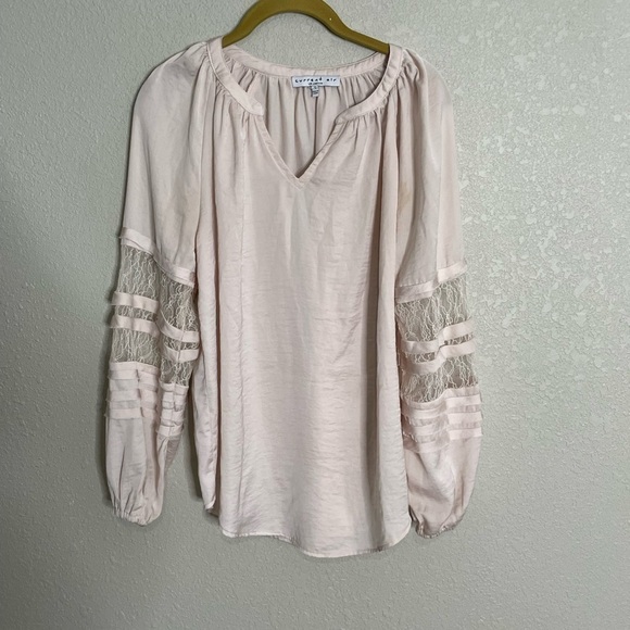 Current Air Nude Lace Blouse Small - Picture 4 of 6